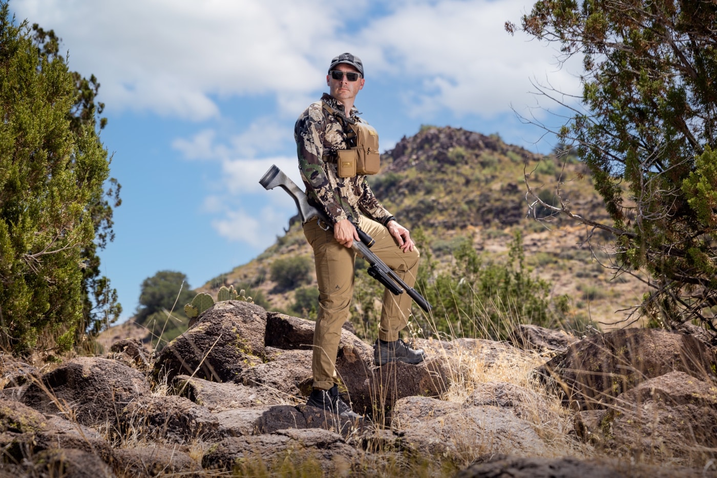 author in outdoors with model 2020 redline