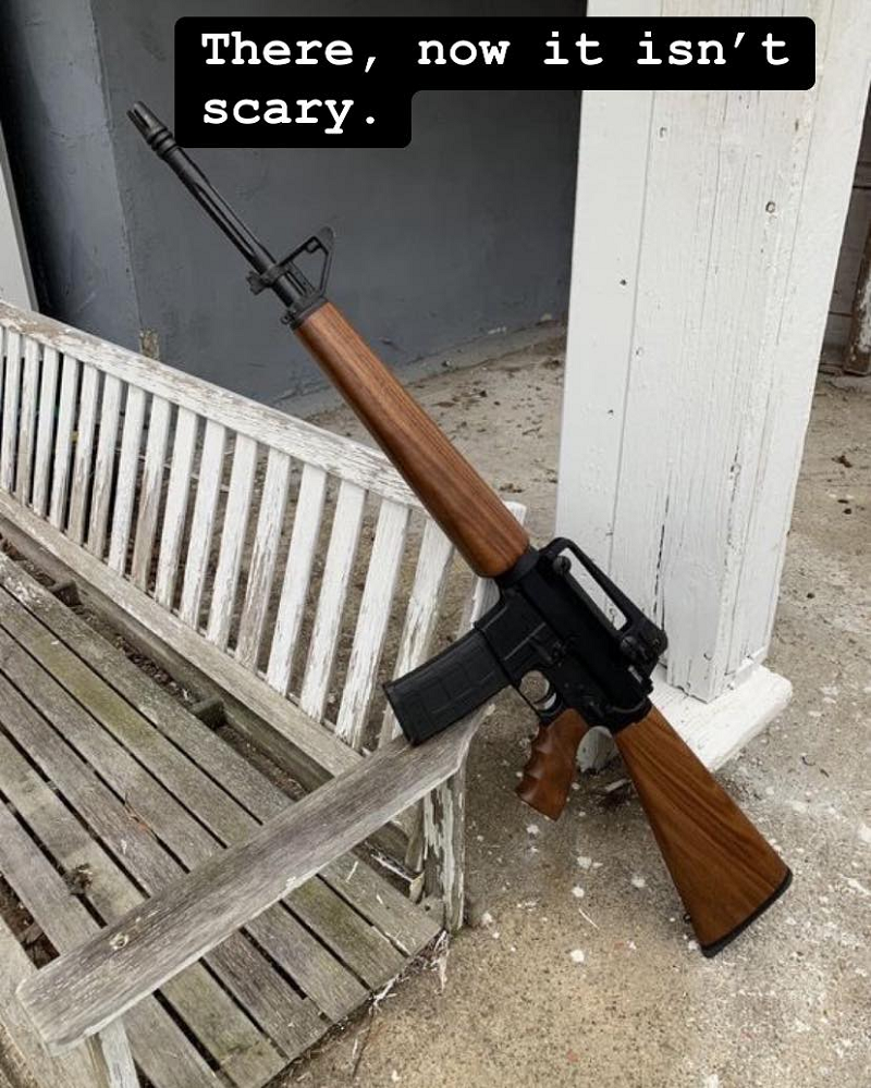 AR-15 w~ Wood Stock NOT SCARY NOW.png