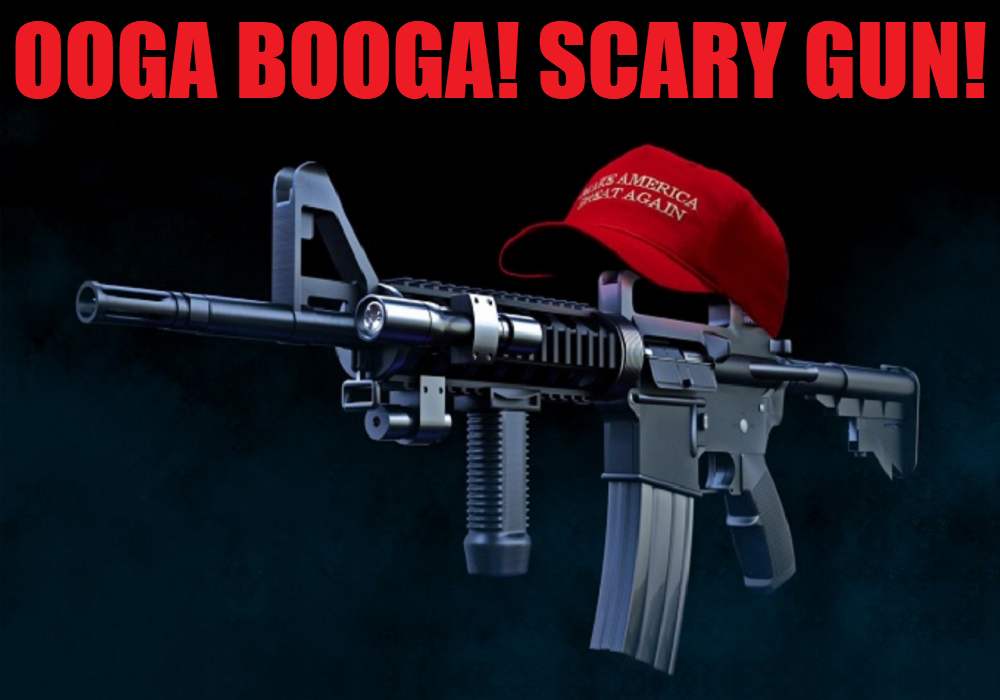 AR-16 M-15 MAGA Scary Black Rifle - OOGA BOOGA.png