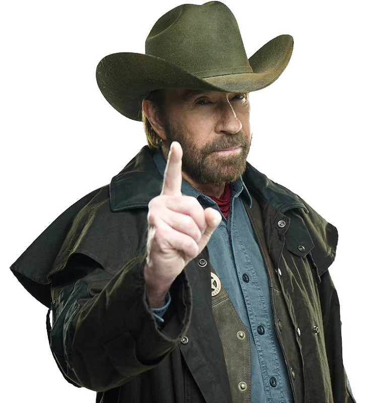 Chuck Norris Pointing Finger.png