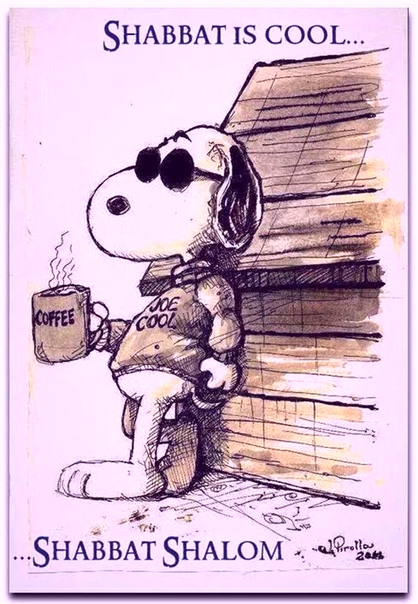 Coffee Snoopy - Shabbat Shalom [600x865].png