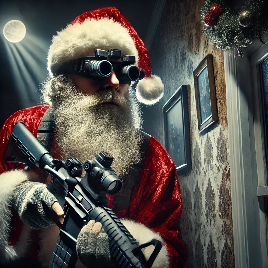 DALL·E-2024-12-03-13.41.12-A-realistic-and-dramatic-depiction-of-Santa-Claus-sneaking-into-a-...webp