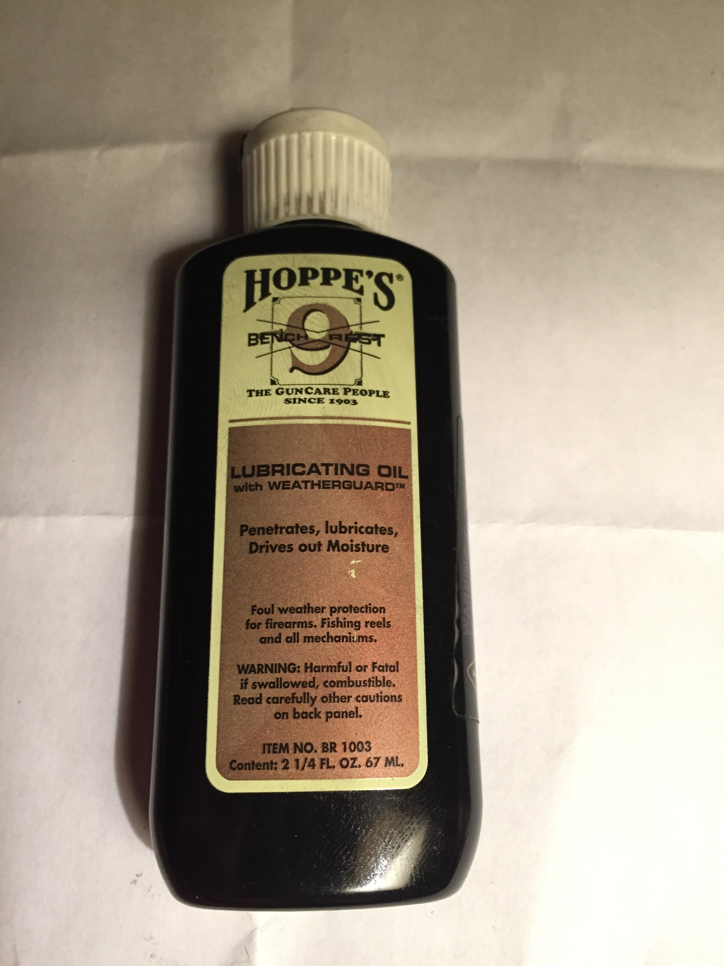 thumbnail image 2 of Hoppes Bench Rest 9 Lubricating Oil W/ Weatherguard, 2.25 Oz Squeeze Bottle - BR1003 | Palmetto 2 of 12