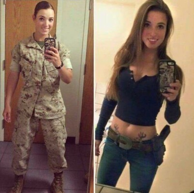 In + Out of Uniform Awesome Woman Marine.png