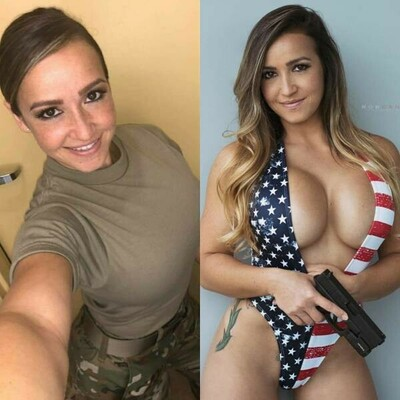 In + Out of Uniform Miss American Army Gal.png
