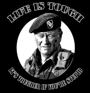 John Wayne Life is Tough PNG 350x360.png