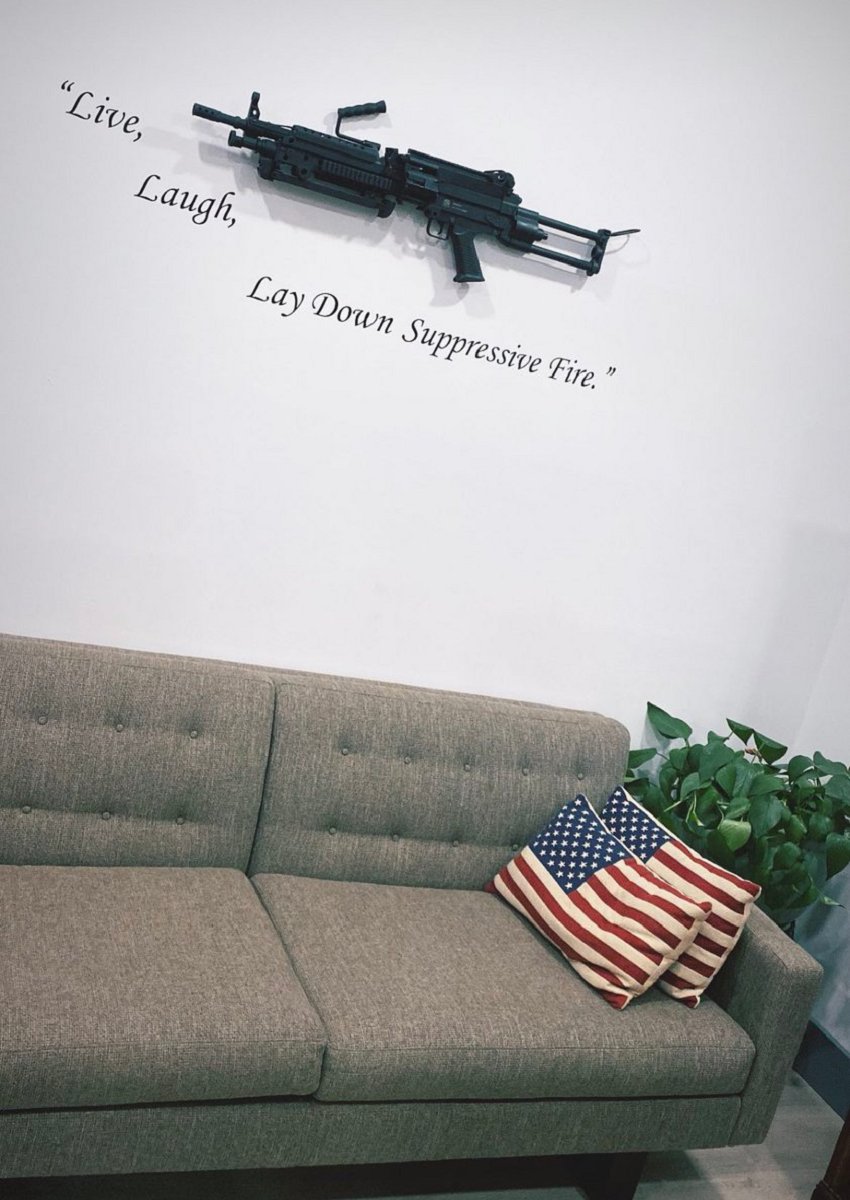 Living Room Decor - Live Laugh Lay Down Suppressive Fire.png