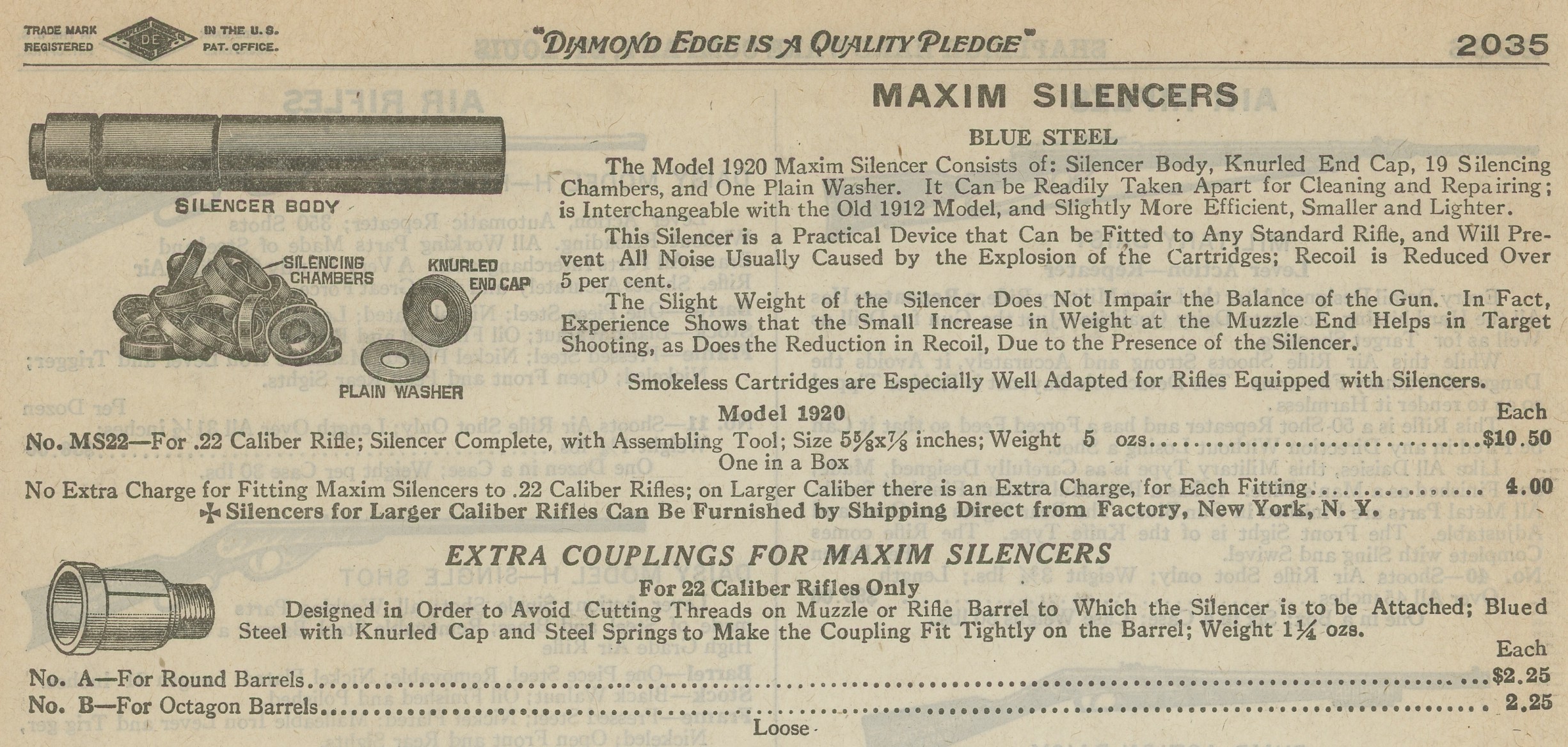 Maxim Silencer wholesale ad 1923.jpg