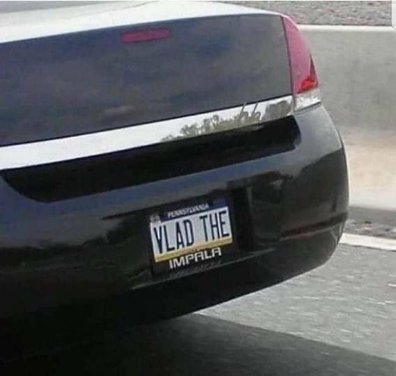 Vlad the Impala Car Plate LOL.png