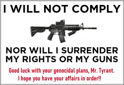 I WILL NOT COMPLY - I WILL NOT SURRENDER.png