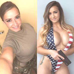 In + Out of Uniform Miss American Army Gal.png