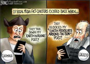 Galileo and Columbus get hit by fact checkers.png