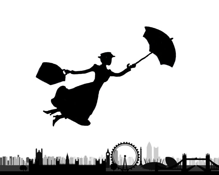 Mary Poppins...flying over the modern day London, though ...