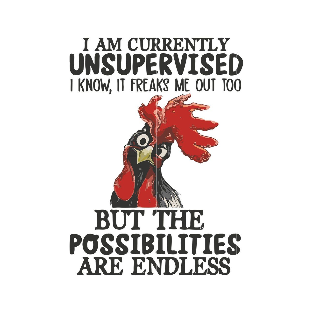 I am currently unsupervised i know it freaks me out too ...