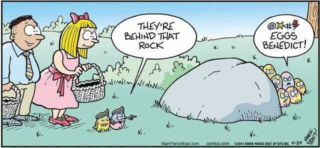 Eggs Benedict | Comics, Easter humor, Cartoon kids