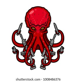 Evil Octopus Images, Stock Photos & Vectors | Shutterstock