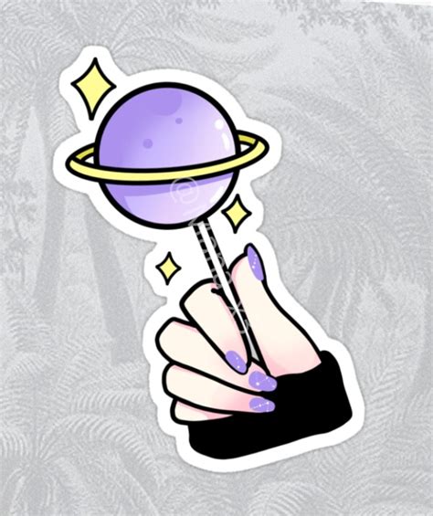 Space Lollipop Sticker by -Mana- in 2021 | Candy tattoo ...