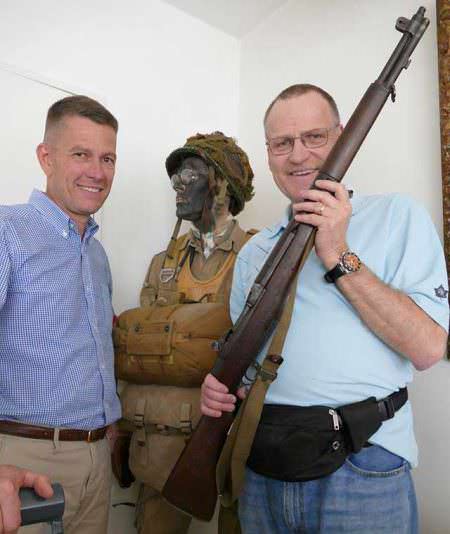 Private Martin Teahan's M1 Garand back at Home