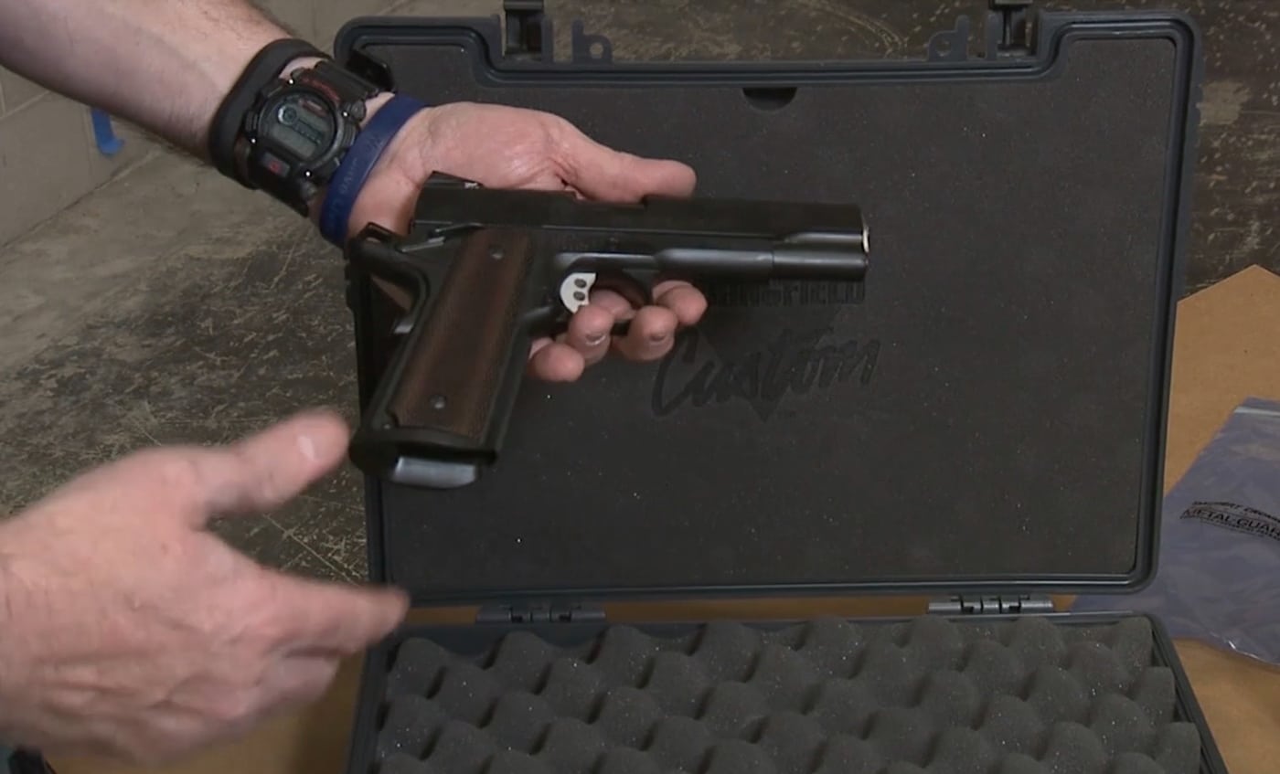 Springfield Armory Custom Shop Professional 1911 certificate of authenticity