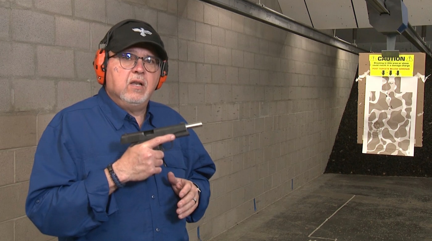 Yamil Sued shooting Defender Series 1911