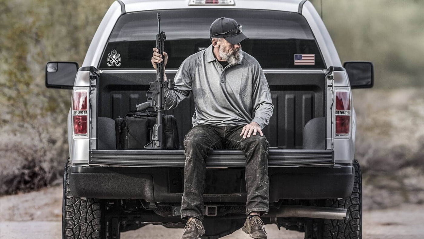 tactical AR-15 setup