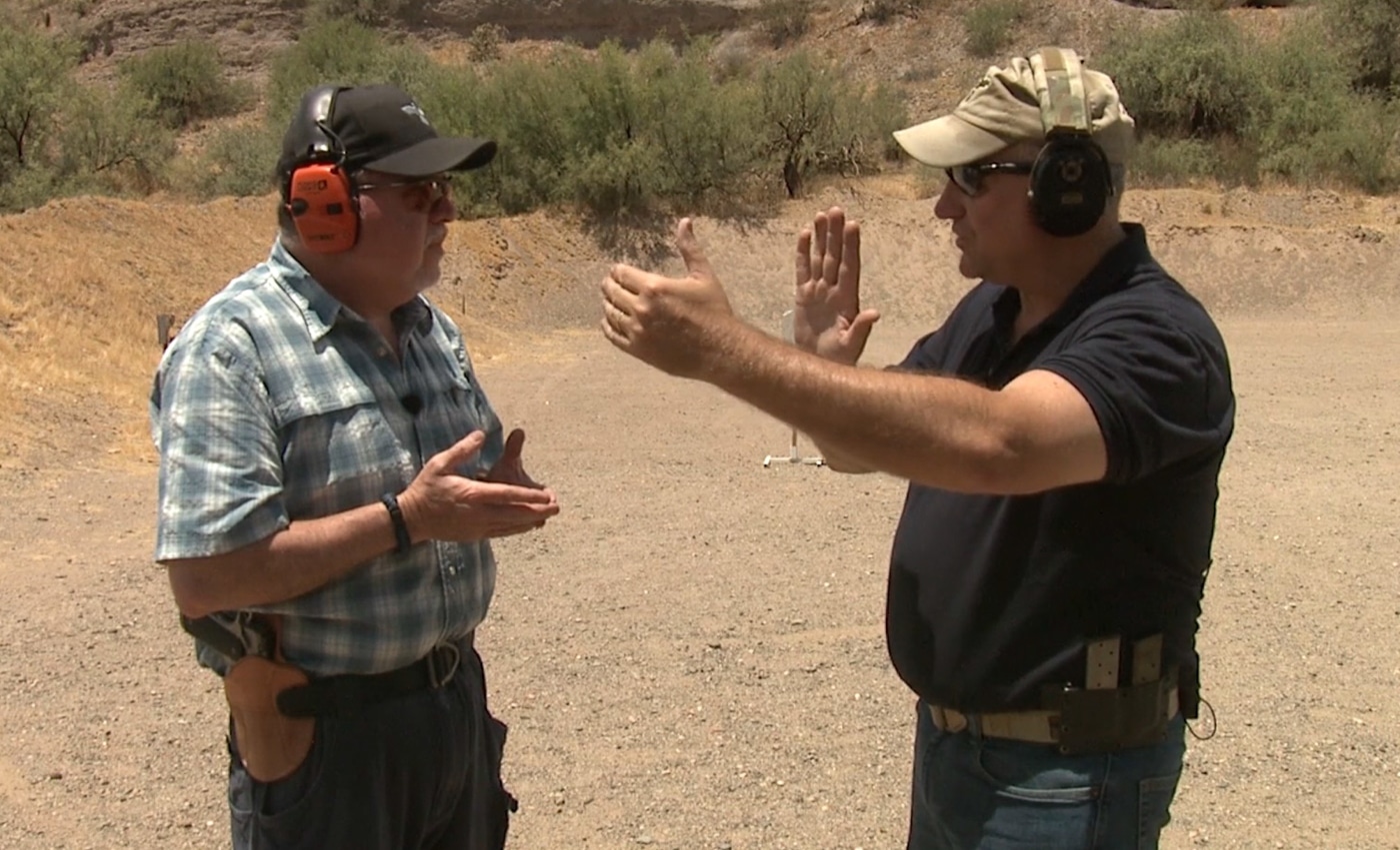 shooting range training to get the best sight picture