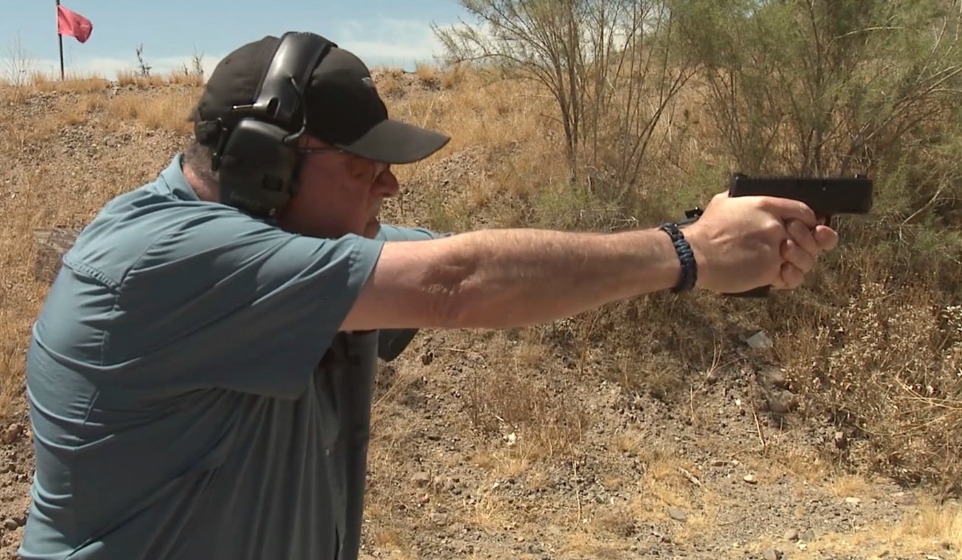 author trains the Mozambique Drill