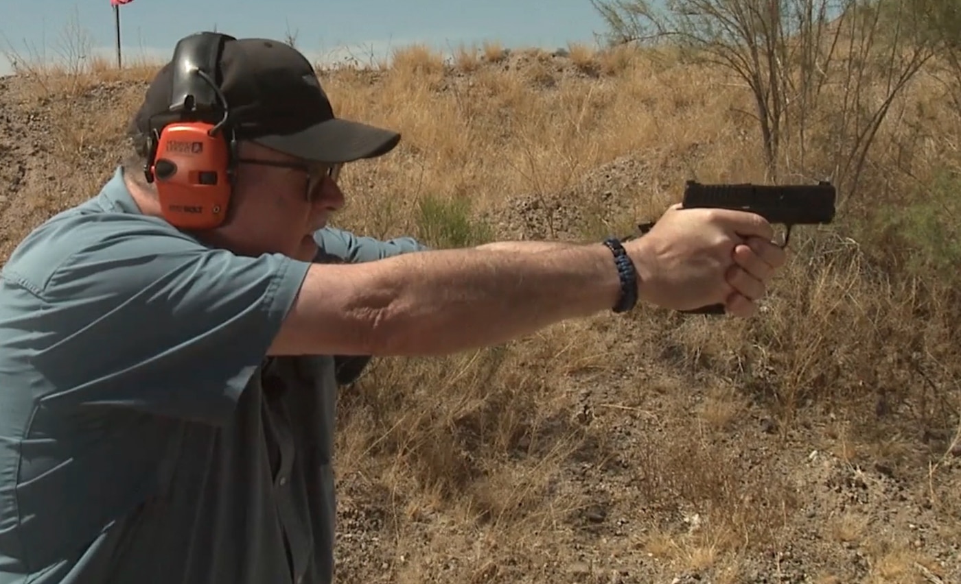 Firearms instructor testing XD-S and XD-E pistols at ten-yard distance on shooting range. Striker-fired triggers offer consistent pulls. DA/SA systems provide intentional first shots. Polymer-framed guns dominate CCW market. Single-stack magazines aid concealment. Compact carry pistols require training. Real-world testing beats specification sheets. Defensive handguns prioritize reliability.