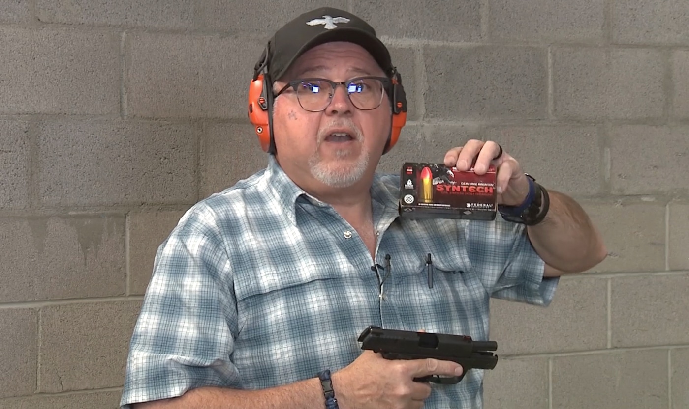 using Federal Syntech ammunition in the XD-E testing