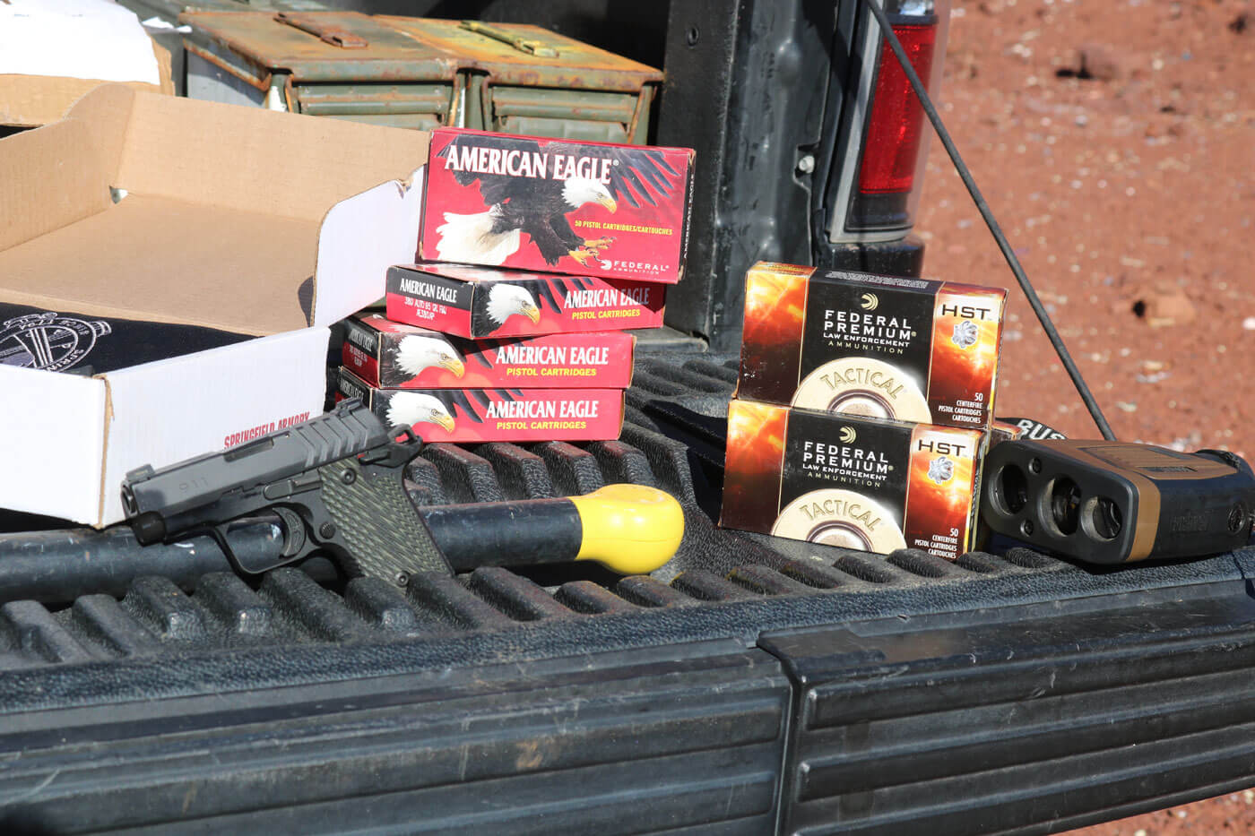 Federal and American Eagle .380 ACP ammo used in long distance testing