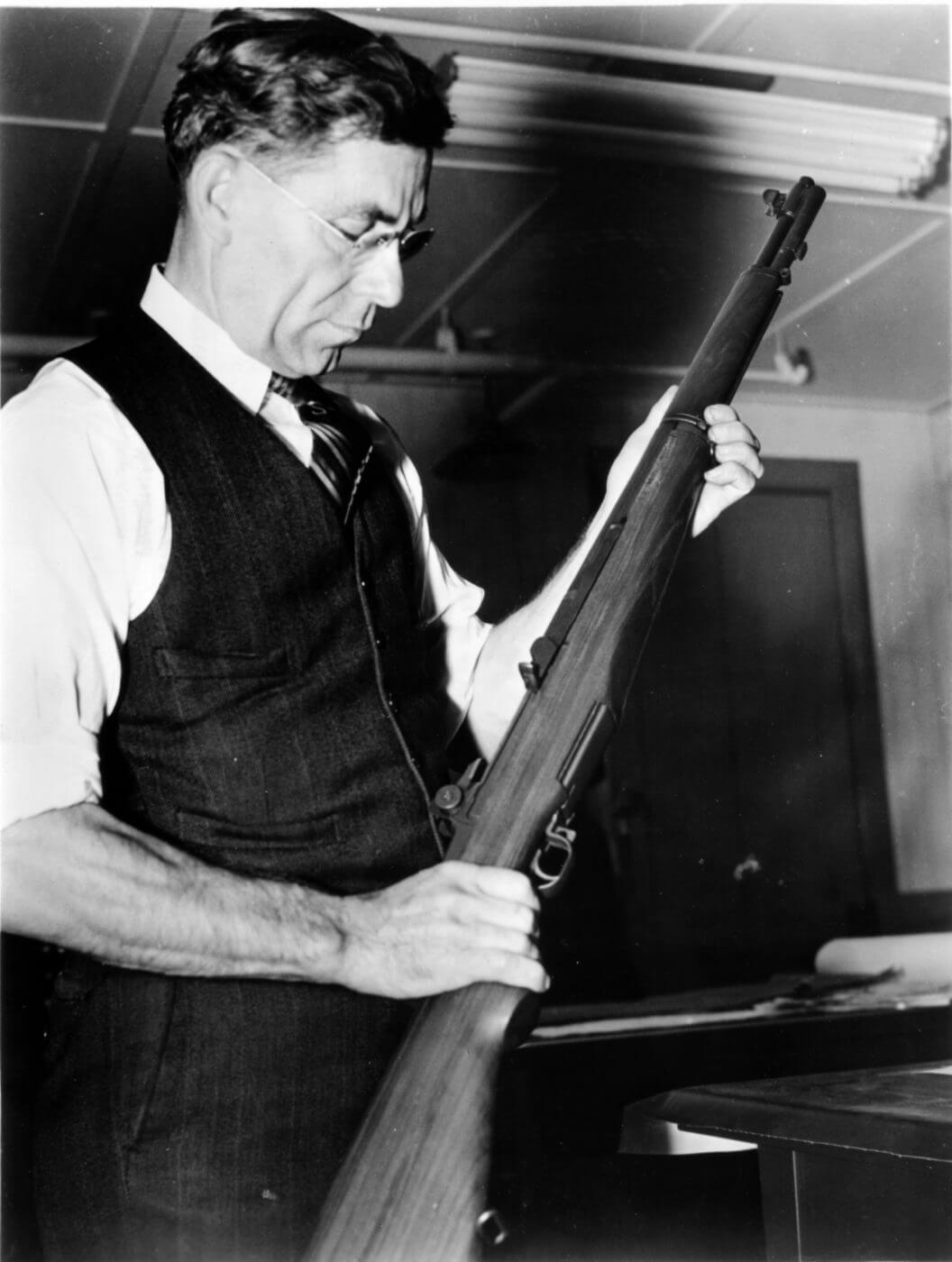 Garand inventor of .30 Caliber Springfield M1 Rifle 1940 pictorial John C 