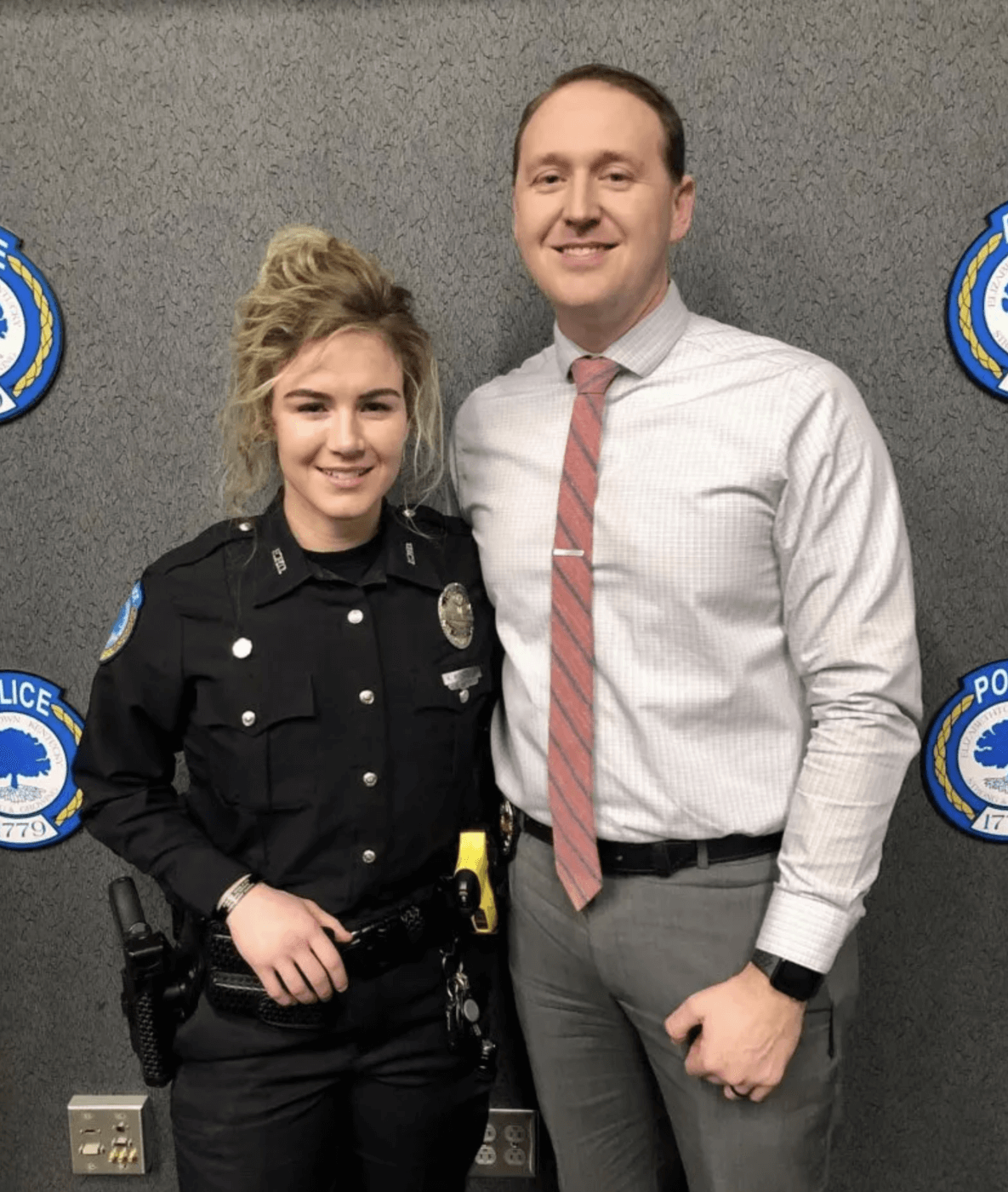 Nicole McKeown and Chase McKeown of the Elizabethtown Police Department