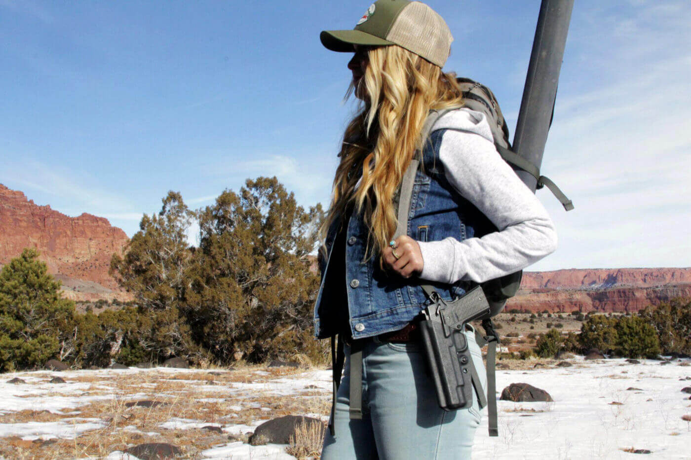 Open carry of 10mm 1911 during a hunt