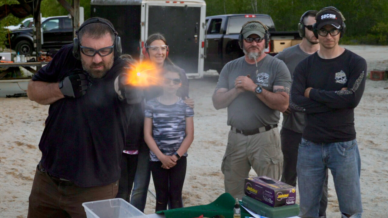 Final shot of the final magazine of 20,000 rounds fired through the Hellcat