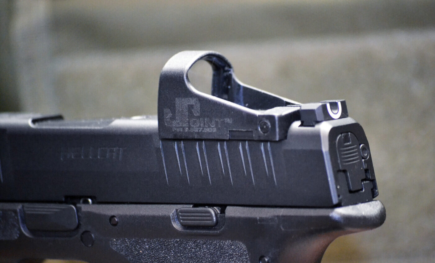 Testing the JPoint reflex sight at the range