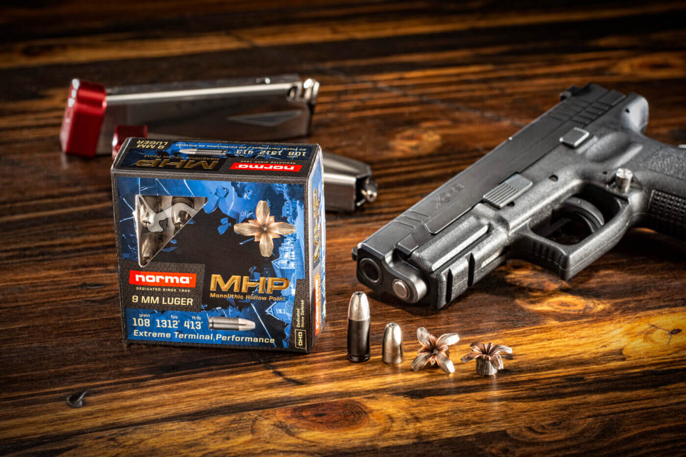 Norma MHP 9mm with Springfield XD duty pistol