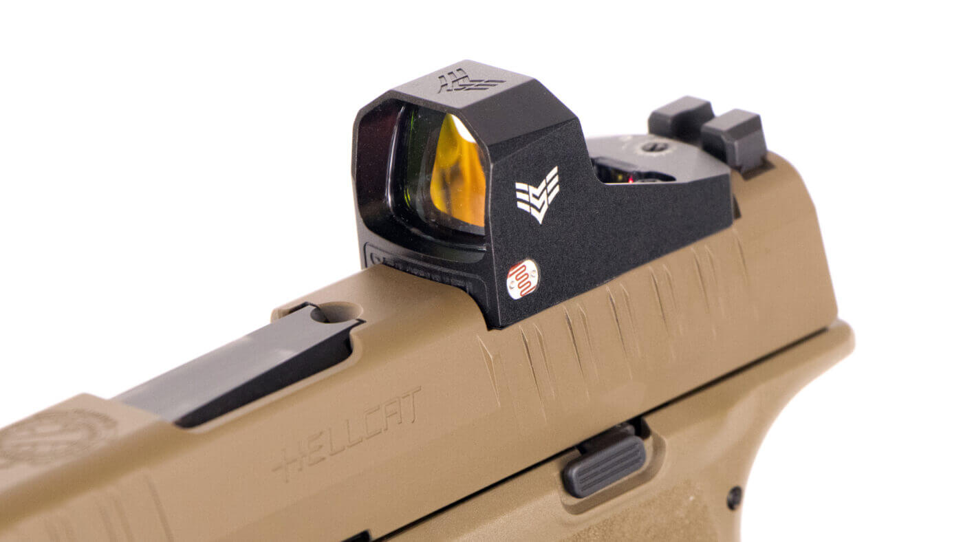 Swampfox optic on a Hellcat pistol
