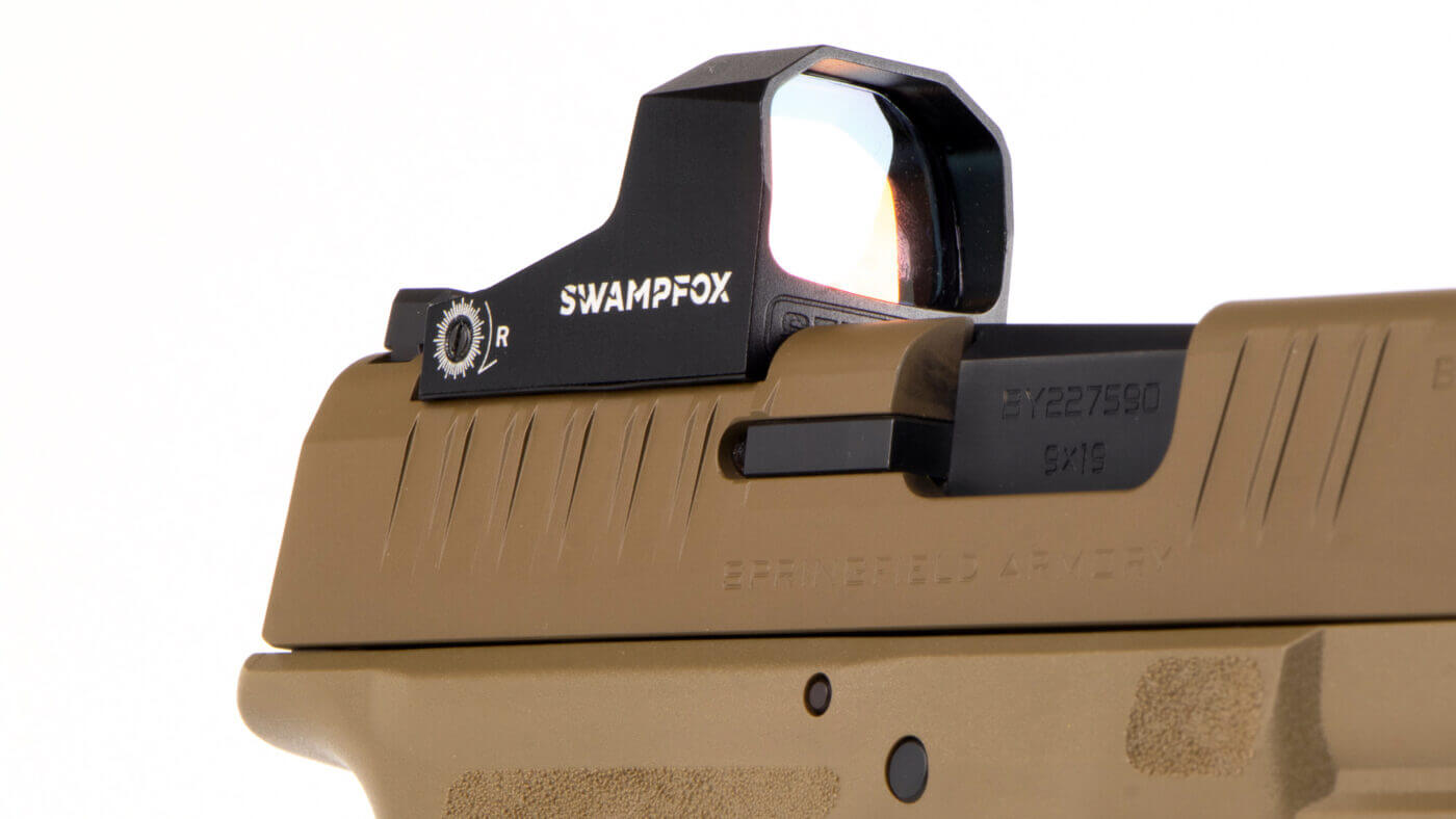 Anti-glare coating on the Swampfox Sentinel