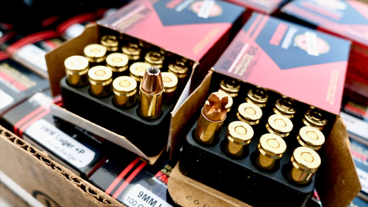 HoneyBadger ammo vs. traditional hollow point bullet