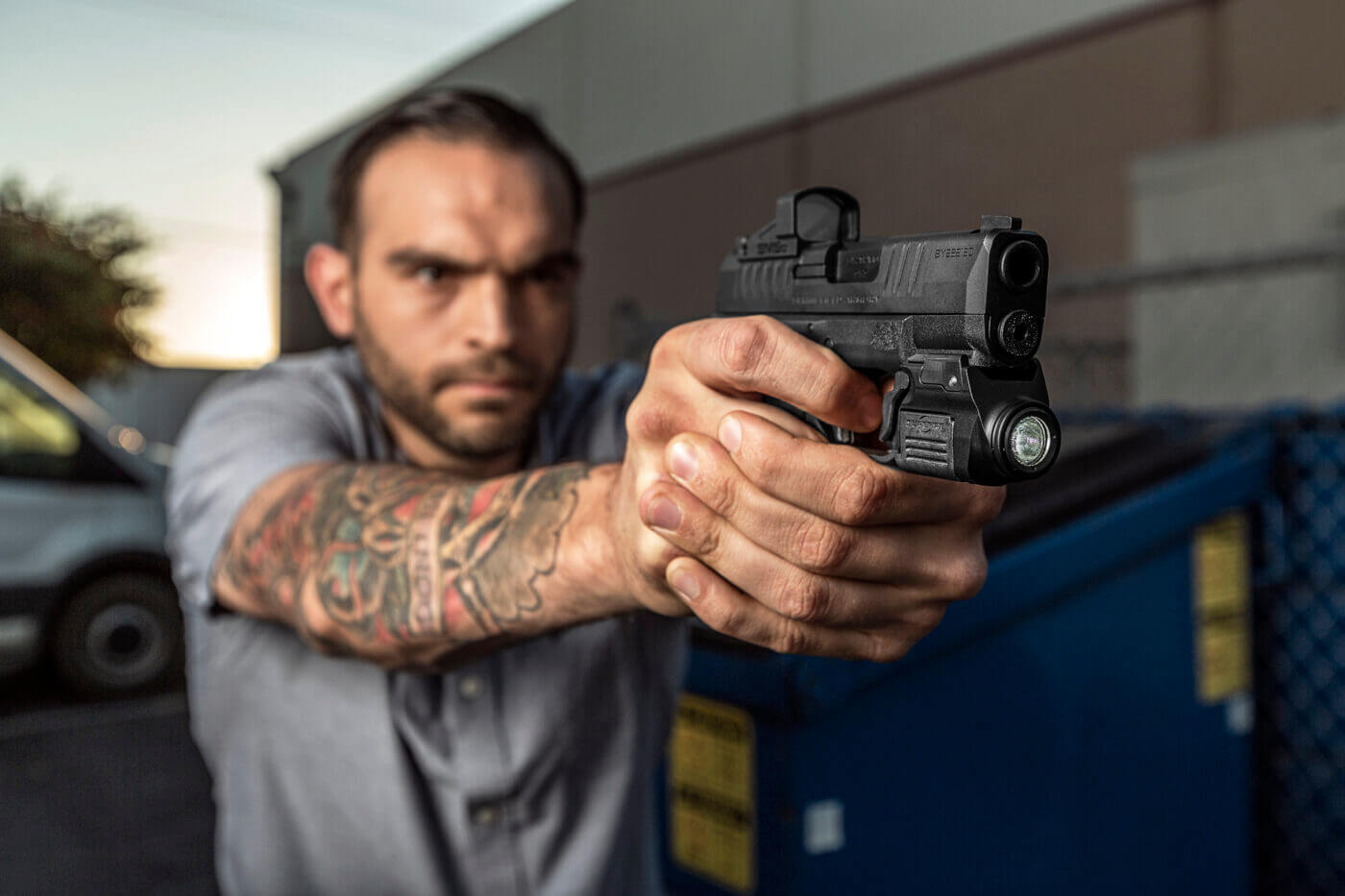 Reviewing the XSC WeaponLight from SureFire allowed the author to get a lot of target shooting in with the Springfield Armory, Inc. Hellcat pistol. A semi-automatic handgun, the firearm is lightweight and conceals easily under light clothing.