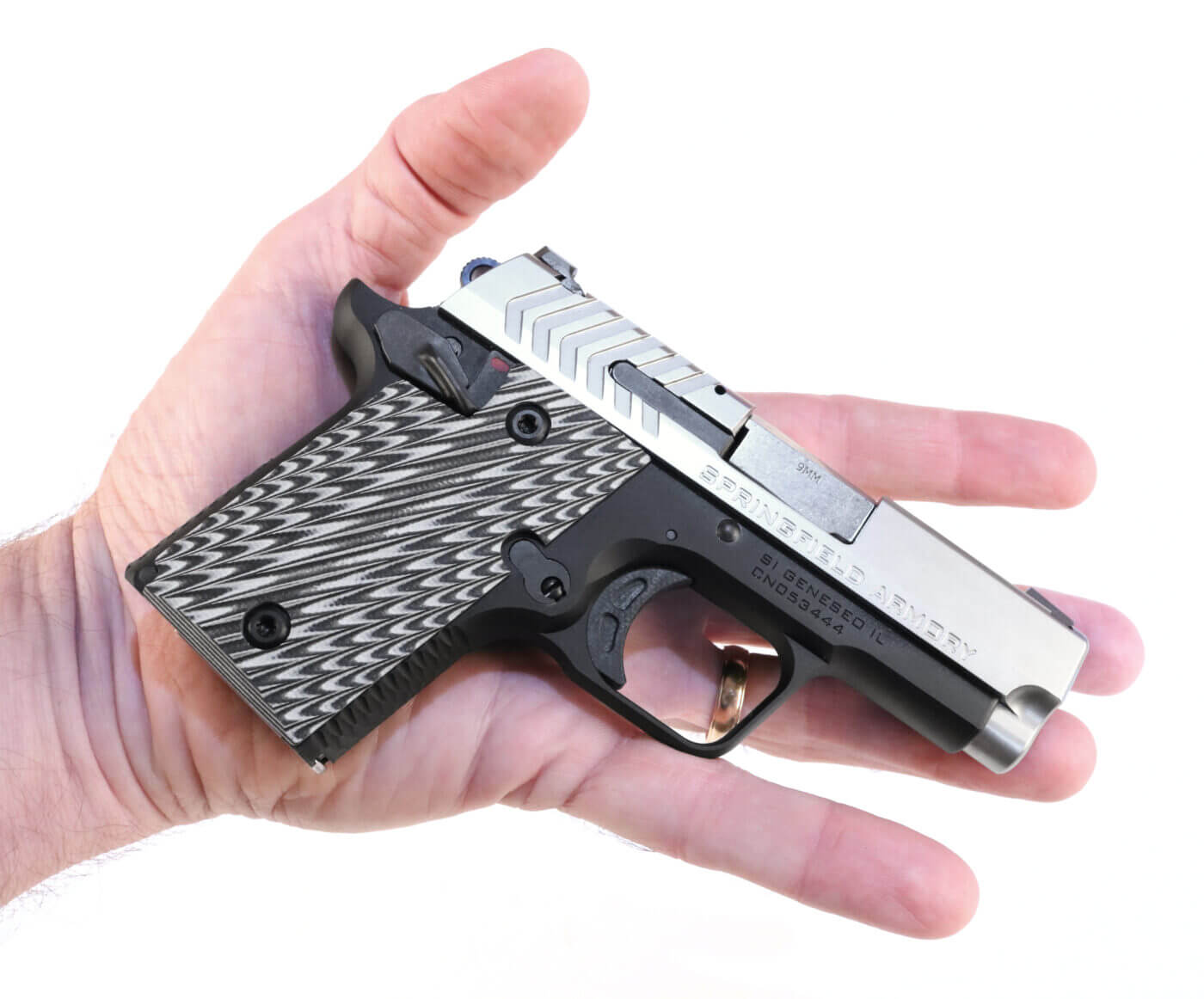 Springfield 911 fits into the palm of your hand