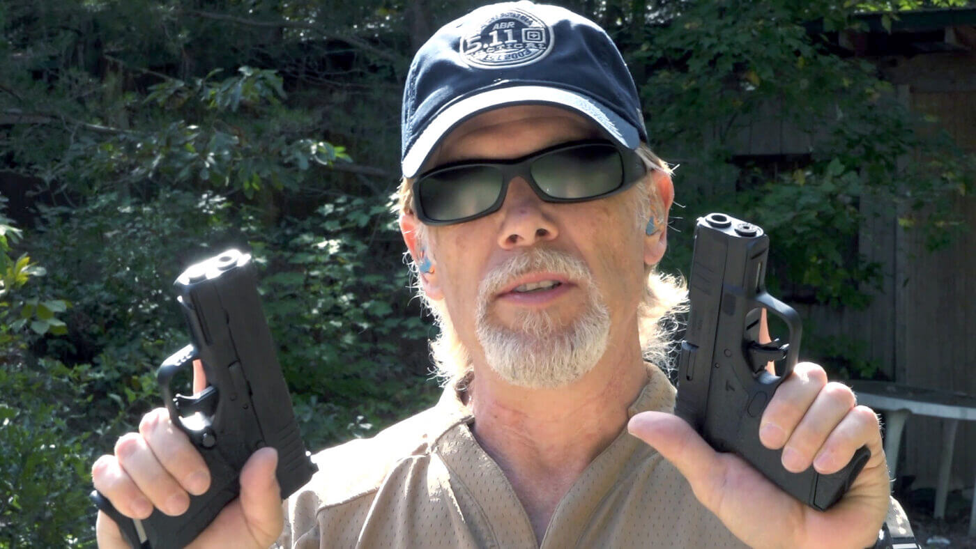 Dual wielding the XD-S and Hellcat handguns