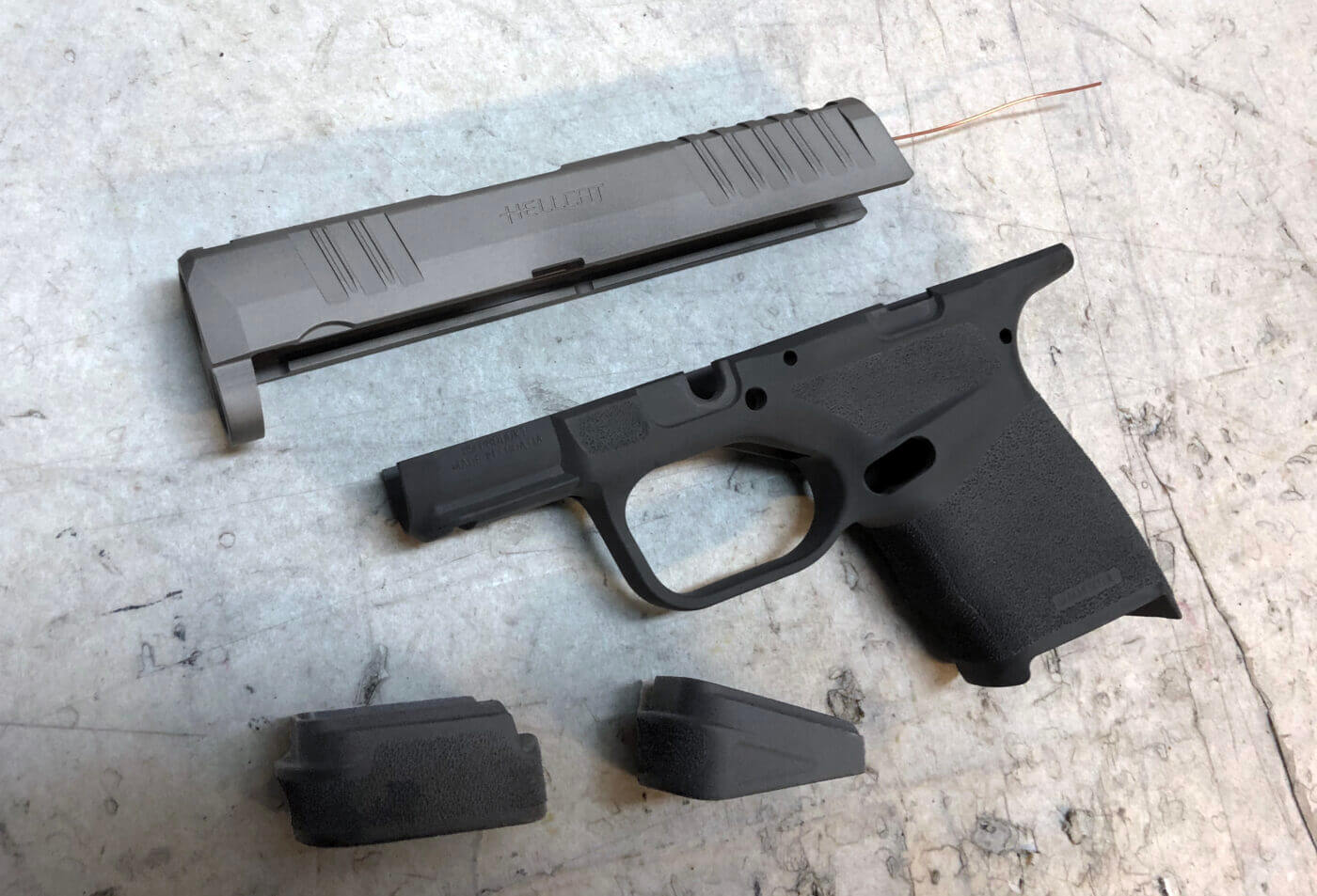 Springfield Hellcat disassembled for cleaning