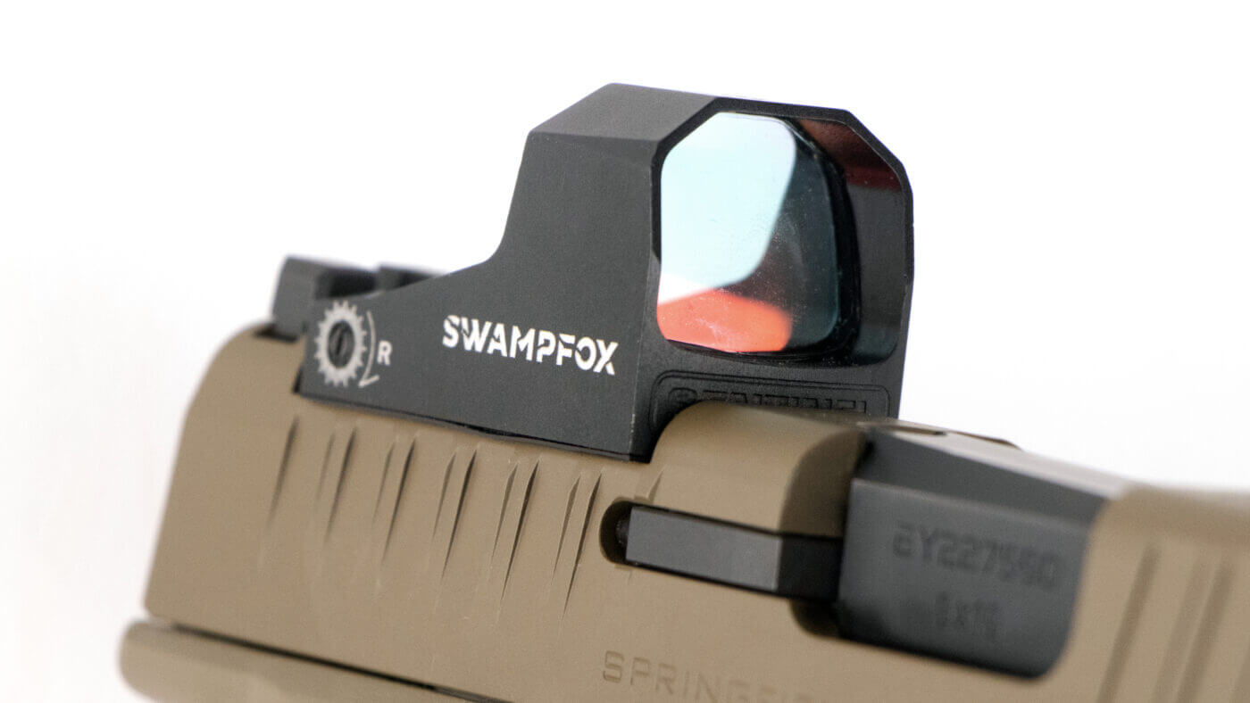 Springfield Hellcat with red dot from Swampfox