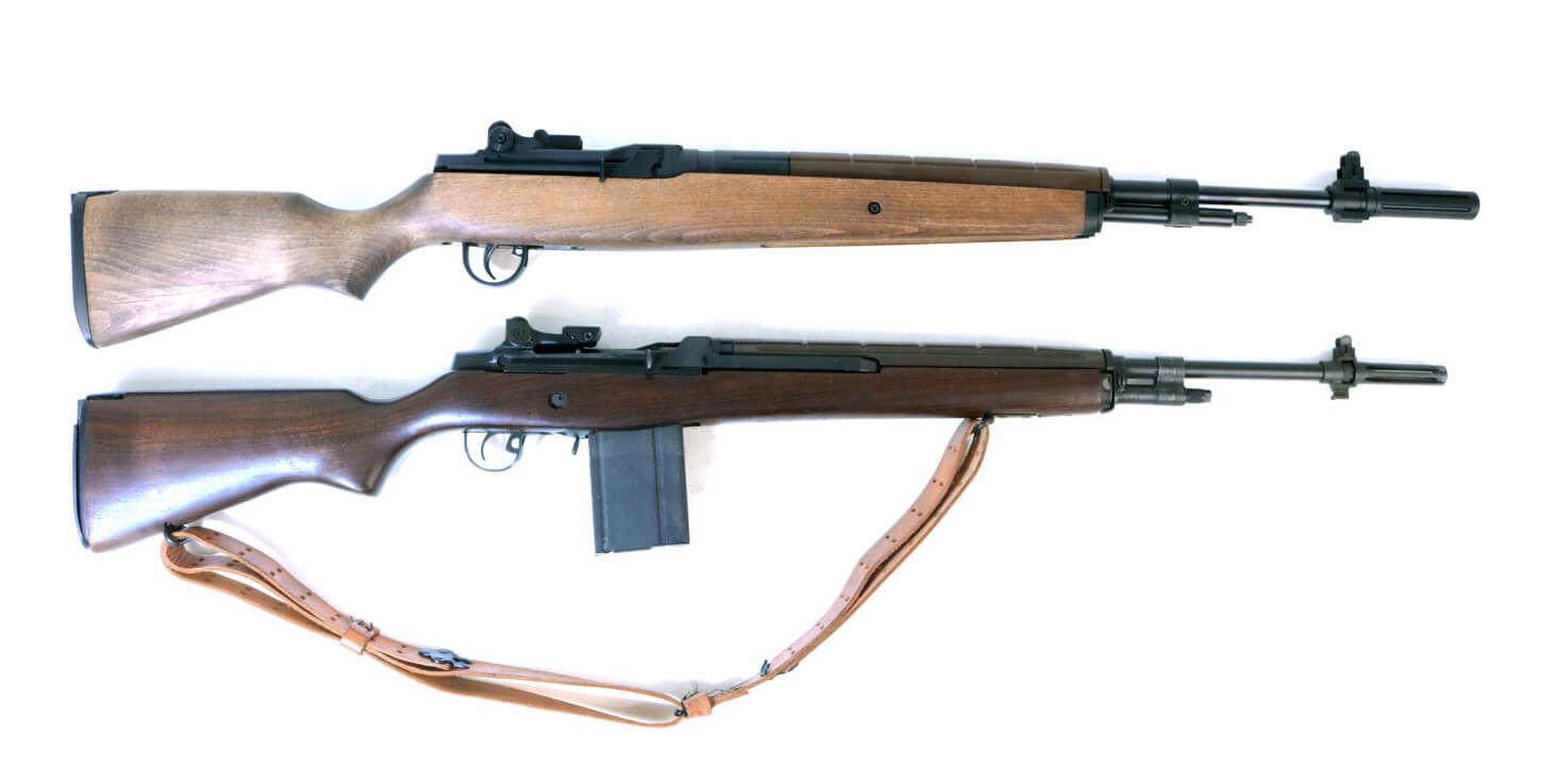 Springfield Armory M1A alongside an Air Venturi M1A Pellet Rifle