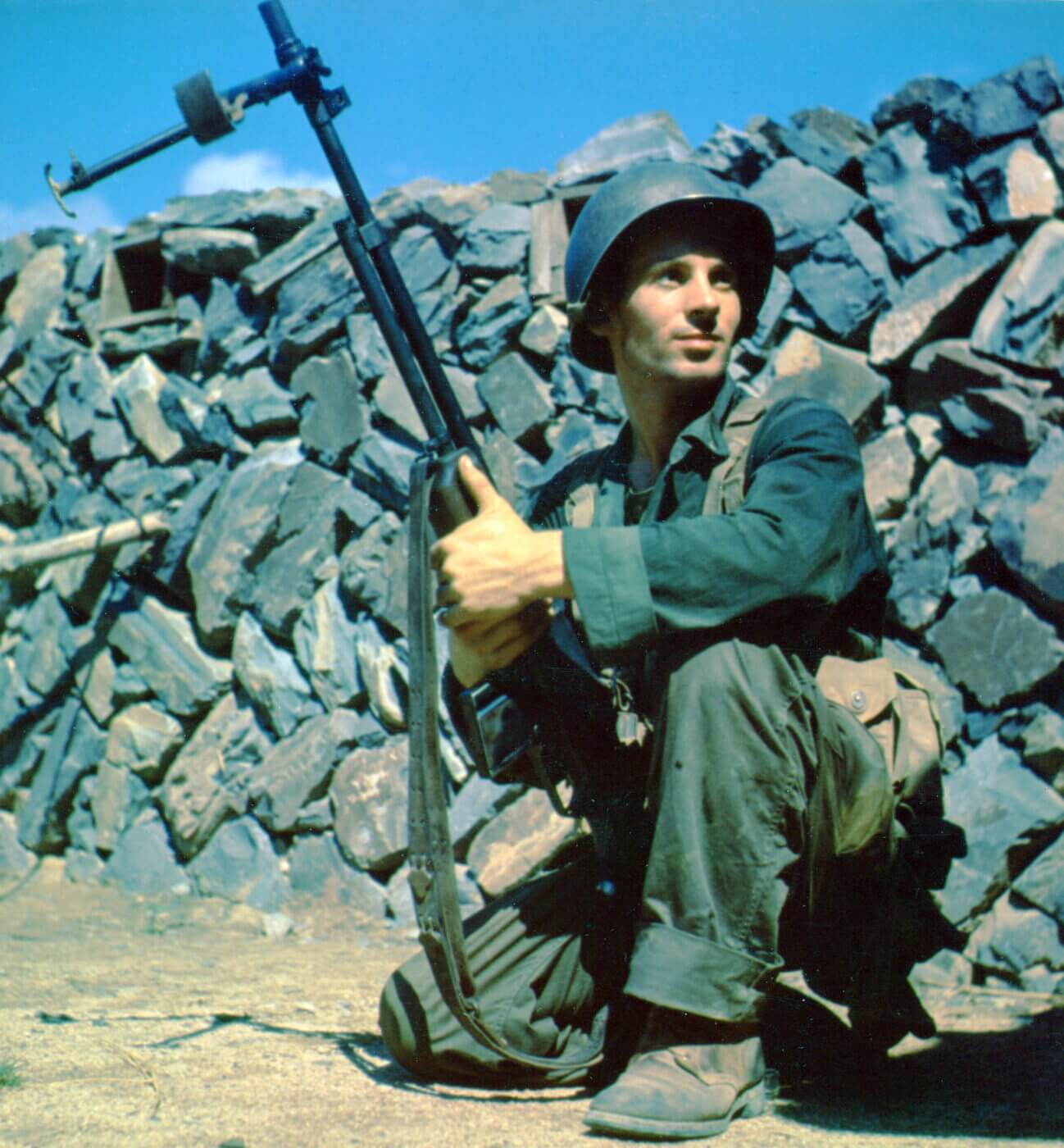 BAR gunner in Korea circa 1952