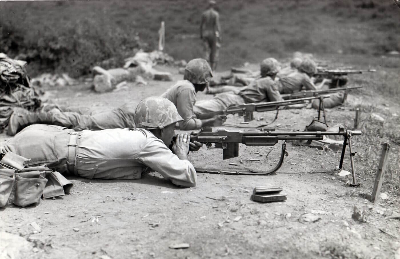 BAR rifle training in Korea circa 1952