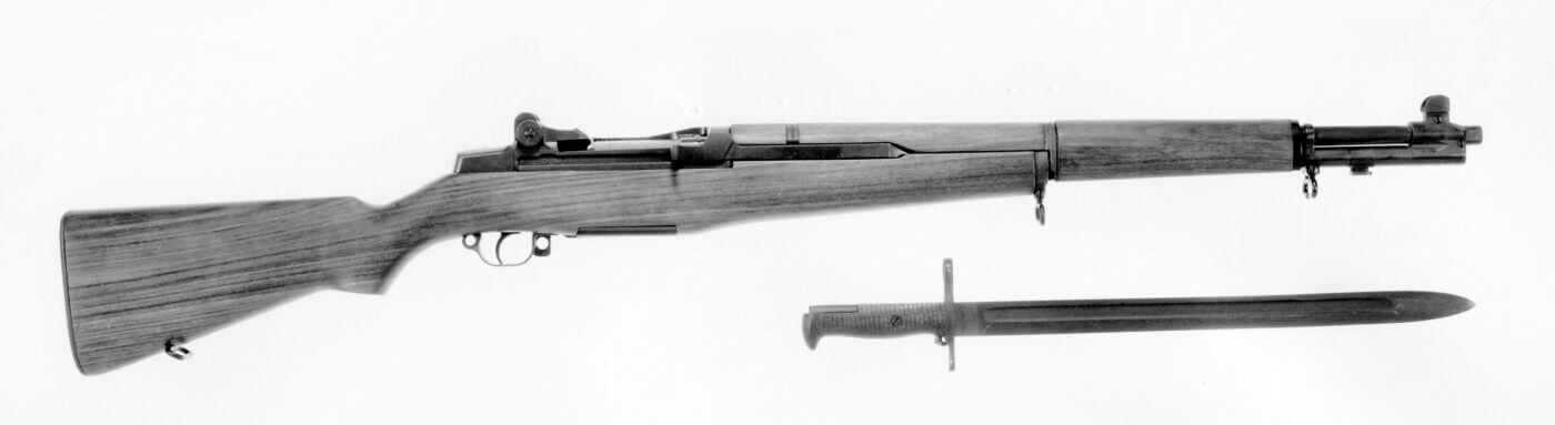 The gas trap Garand: the early M1 rifle photographed in November 1938. 