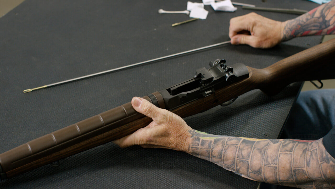 Cleaning an M1A rifle