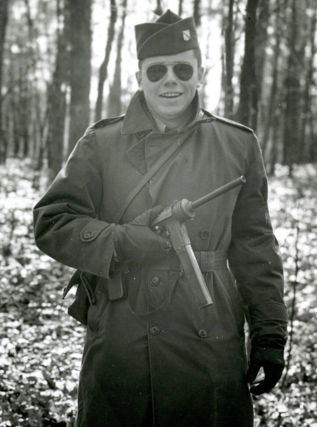 GI armed with the M3 SMG in post-war Germany